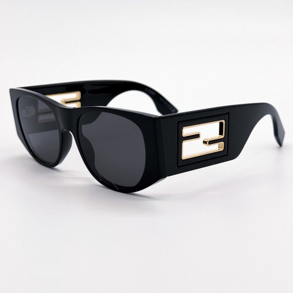 NEW FENDI FE40109I 01A SUNGLASSES BLACK WOMEN EYEWEAR